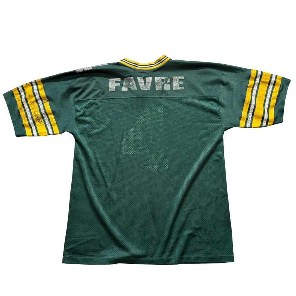 Vintage Logo‎ Athletic Brett Favre Green Bay Packers Jersey Mens Large Green USA